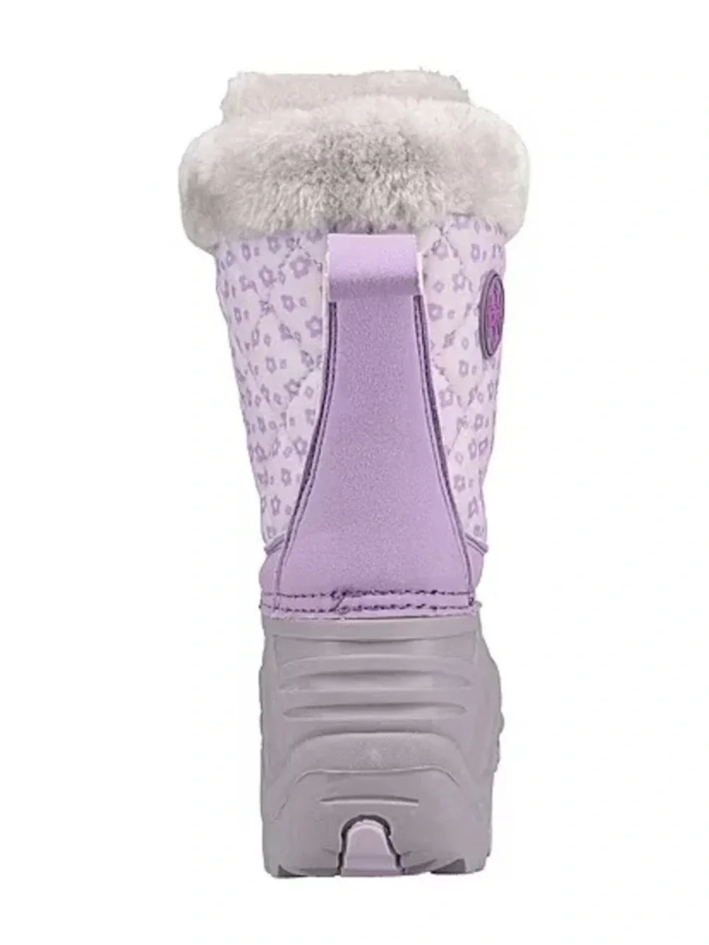 totes Kids Light Purple Faux Fur Snow Boot